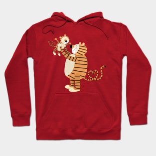 mother and baby tiger Hoodie